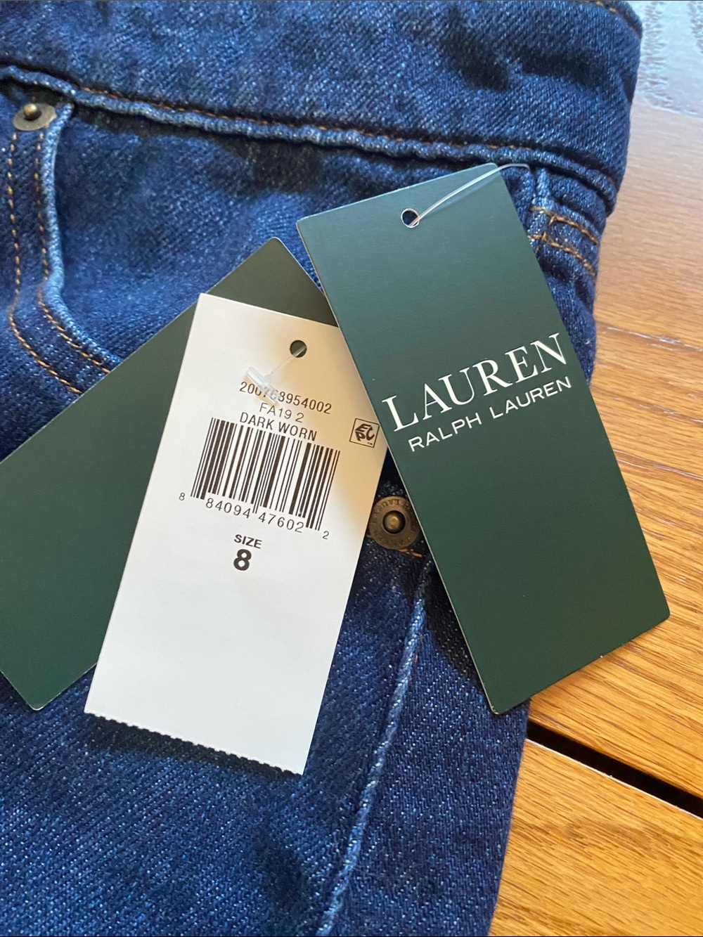 Ralph Lauren Deep Blue Denim Womens Jean Skirt - Picture 2 of 12